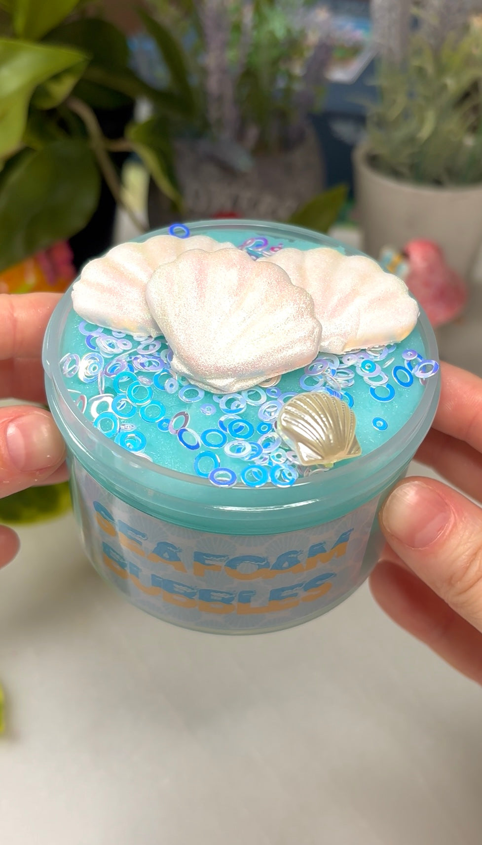 Sea Foam Bubbles Slime