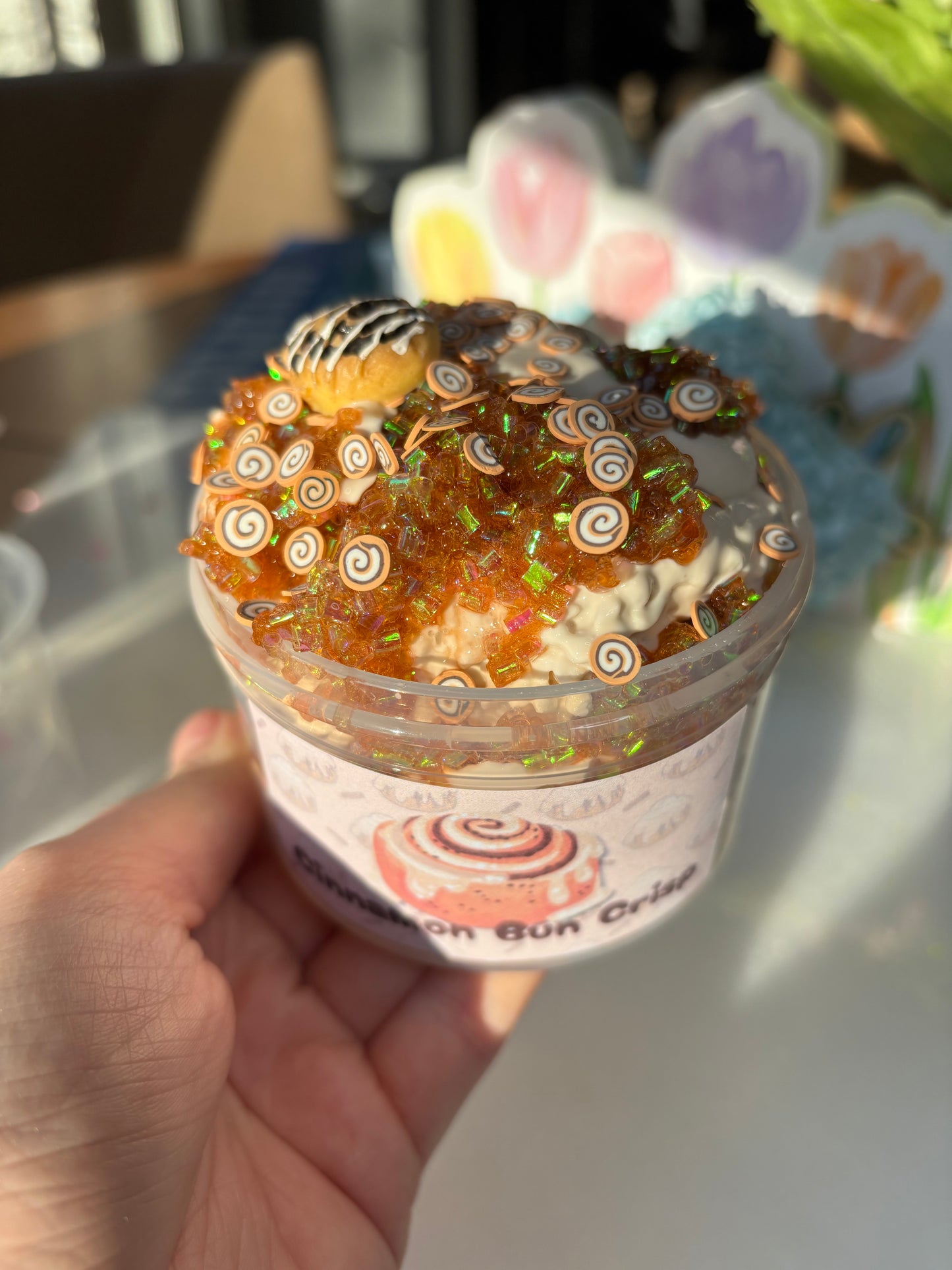 Cinnamon Bun Crisp Slime
