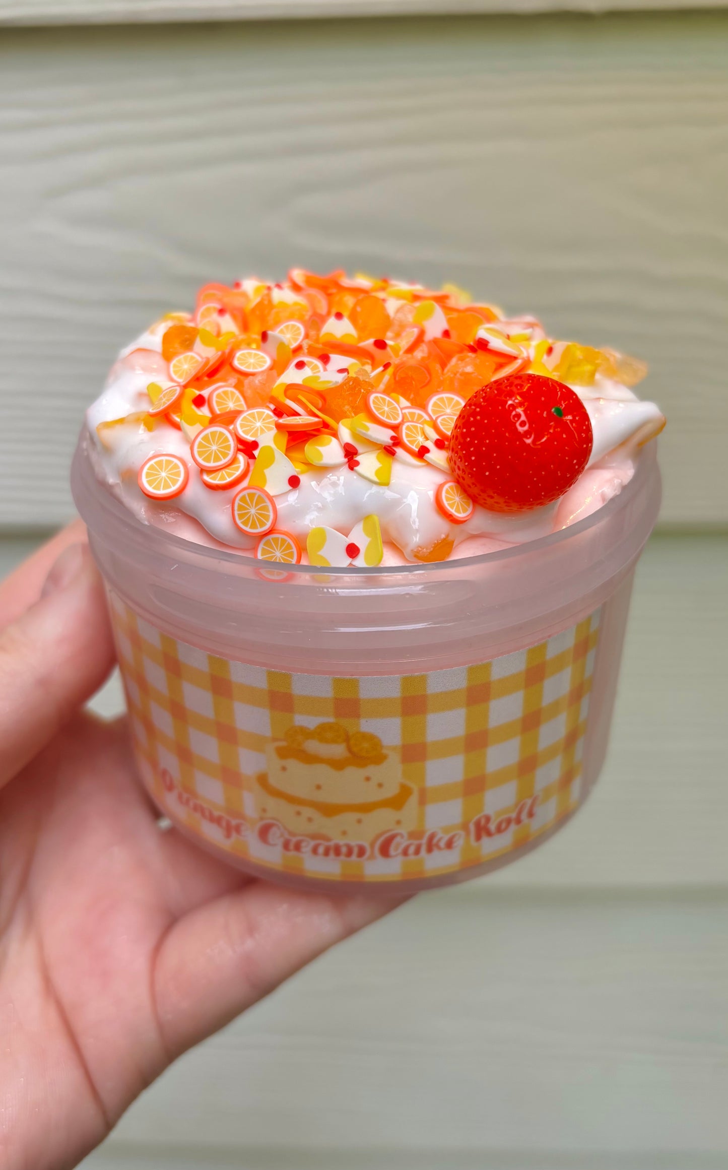 Orange Cream Cake Roll Slime