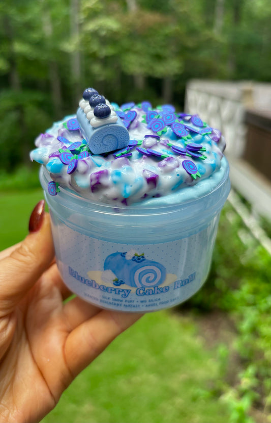 Blueberry Cake Roll Slime