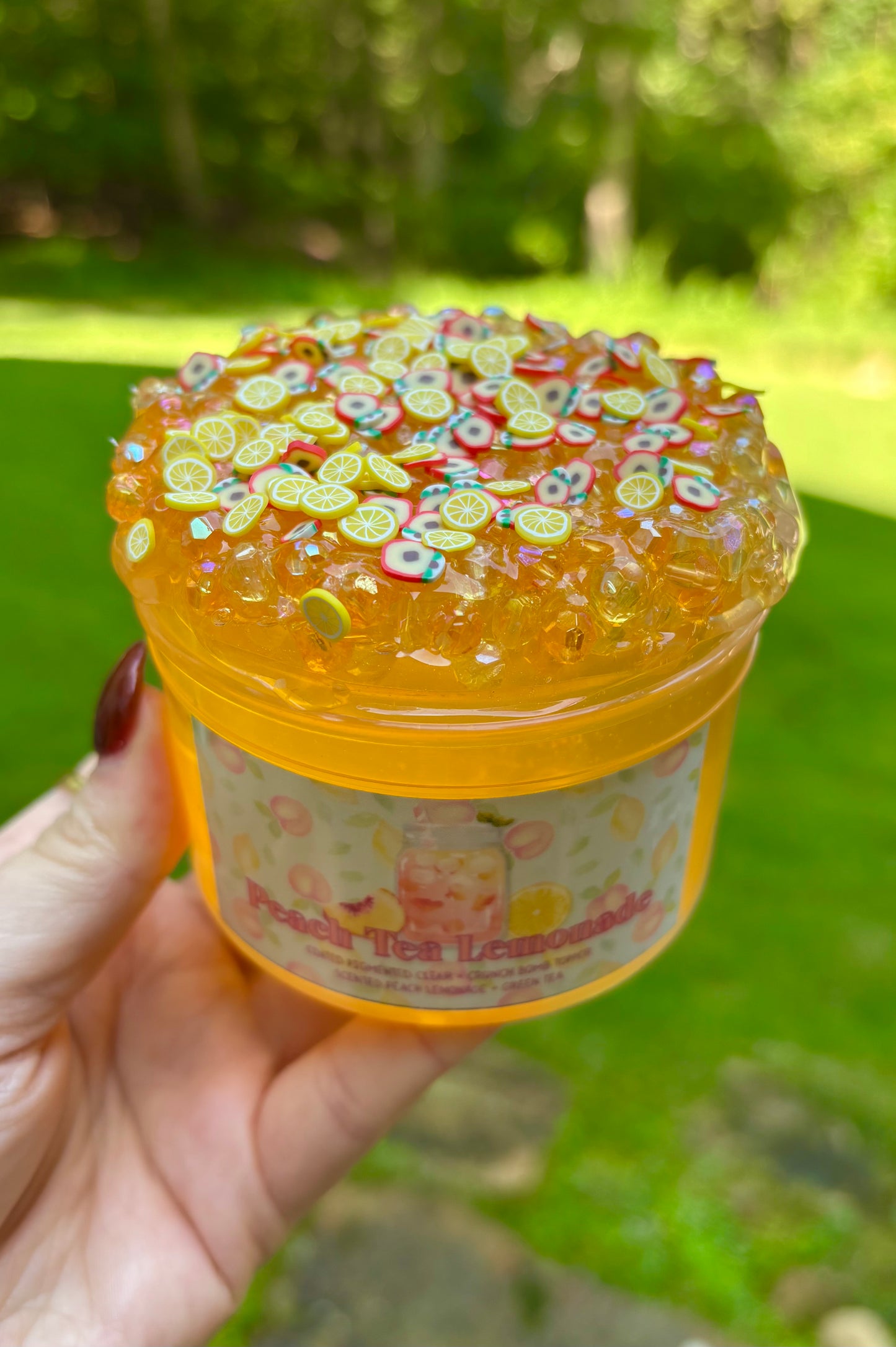 Peach Tea Lemonade Slime