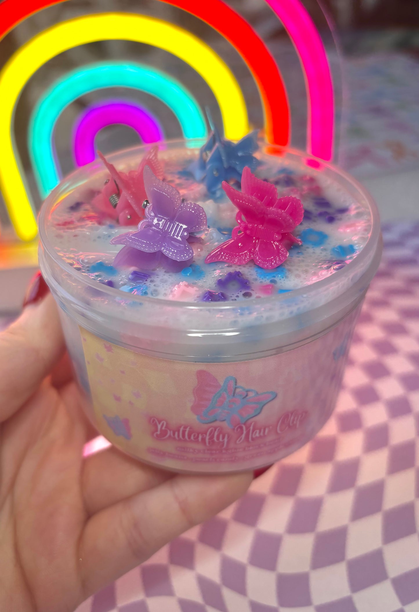 Butterfly Hair Clip Slime